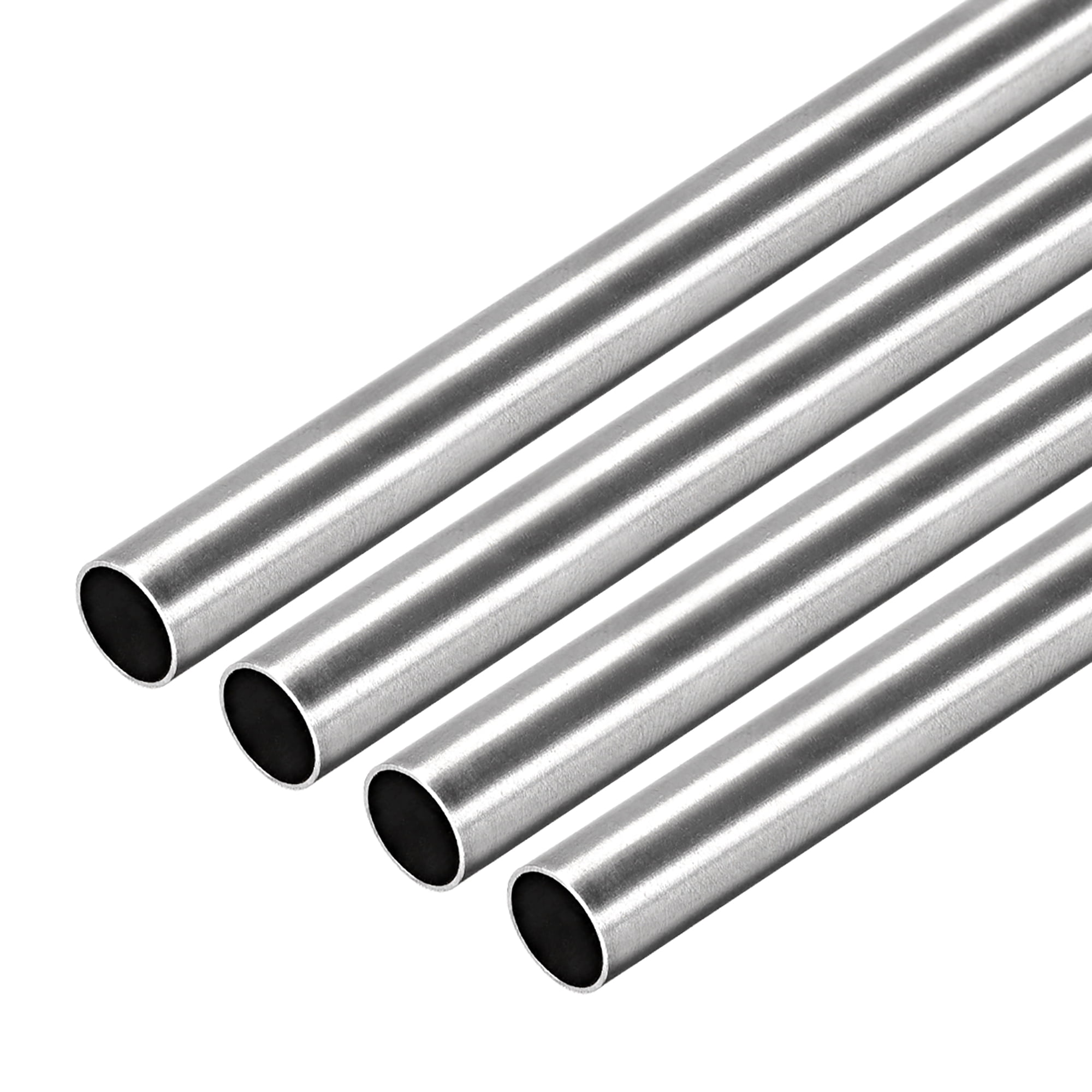 304 Stainless Steel Round Tubing 9mm OD 0.4mm Wall Thickness 250mm Length 2 Pcs