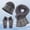 F-270Grey, variant on ZHOGXU Winter Beanie Hat Scarf Gloves Set For Women And Men Thick Caps Long Scarf Touchscreen Gloves Solid Color Knitted Warm Comfortable Outfits 3 Pack For Daily Wear Black One Size
