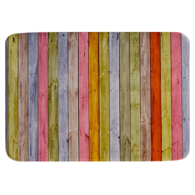 Alfombra decorativa con patrón de madera, alfombra antideslizante para sala de estar y dormitorio(#1)