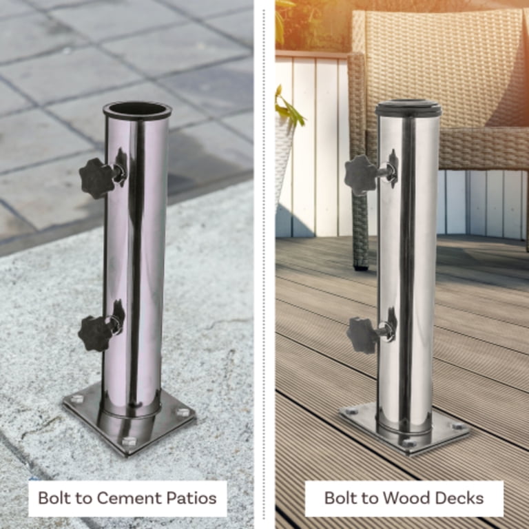 inground patio umbrella holder Offset Base with Wheels This underground base is both affordable and versatile In-ground Umbrella Base for Offset