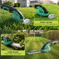 thumbnail image 2 of 2 in 1 Handheld 7.2V Electric Grass Trimmer Hedge Shears/Grass Cutter Rechargeable Lithium-Ion Battery and Type-C Cable Included Cordless Grass Shear & Shrubbery Trimmer, 2 of 7