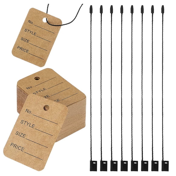 1000 Pieces Price Tags and Hang Tag String, Clothing Tags for Clothing Marking Tags Unstrung Tags Store Tags