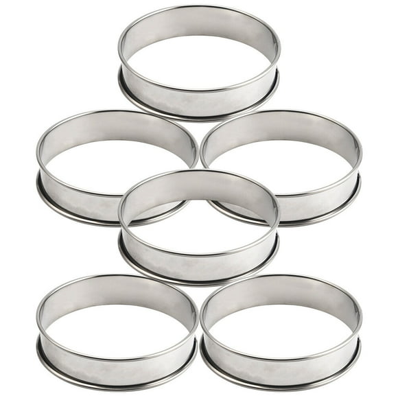 MERRYHAPY 6Ud Para Pastel Mousse Circular De Acero Inoxidable Herramienta De Cocina