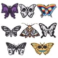 thumbnail image 1 of Parches termoadhesivos de tela con mariposas polilla, 8 unidades, de SHANDMAKER, 1 of 5