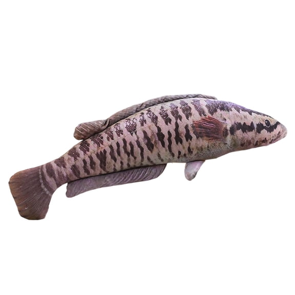 3D Giant Soft Fish Cushion Pillow, Plush Pillow Stuffed Toy Throw Pillow For Home Decoration Gift, Simulation Fish Plush Toy For Kids, Stuffed Animal Toy Soft Fish Cushion For Bedroom Sofa,Grey1