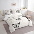 thumbnail image 3 of Homewish Boys Girls Ballet Girl Bedding Comforter Set 7pcs,Dance Theme Queen Bedding Sets Super Cozy,Flying Butterflies Queen Sheet Sets,Super Cozy Room Decor,Reversible, 3 of 8