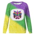thumbnail image 2 of Gibobby Sudaderas para mujer 2024 Sudadera de de moda para mujer con cuello redondo estampado y manga larga con capucha informal sin sombrero (4)(Verde, XXL), 2 of 4