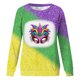 thumbnail image 2 of Gibobby Sudaderas para mujer 2024 Sudadera de de moda para mujer con cuello redondo estampado y manga larga con capucha informal sin sombrero (4)(Verde, M), 2 of 4