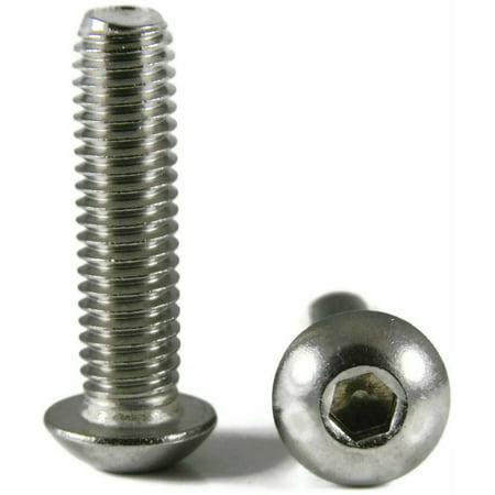 

Button Head Socket Cap Screw Stainless Steel Screws UNC 6-32 x 1/4 Qty 250
