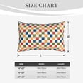 thumbnail image 4 of Xecao Floral Checkerboard for Decorative Throw Pillow Case for Couch,Sofa or Bed Set,Pillow Cover for Sofa Home Decor Ideal Gift-20"x30", 4 of 6