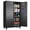 Black, variant on AUHUP Wider & Deeper Metal Storage Cabinet with Wheels,Tall Rolling Garage Storage Cabinet with Pegboards,Black Garage Metal Cabinets with Lock and Shelves, 43''Wx 20''Dx71"H