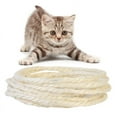 thumbnail image 2 of Clearance! 3/5M Cat Natural Sisal Rope for Scratching Post Tree Replacement, Hemp Rope for Repairing,Recovering or DIY Scratcher,Cat to Exercise Claw,6mm Diameter, 2 of 5