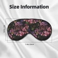 thumbnail image 5 of Naloa Orchids Flowers Print Sleep Mask for Sleeper, Light Blocking Sleeping Eye Mask for Women Men, Eye Shade with Adjustable Strap for Travel, Nap,Meditation, 5 of 7