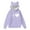 Purple-Sweatshirts, variant on Oversized Hoodies for Women Cat Novelty ECG Printed Pullover Trendy Casual Long Sleeve Sweatshirts with Pocket