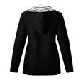 thumbnail image 3 of WTOBBY Women's Solid Color Waterproof Sun Protective Outdoor Sportswear Hooded Casual Jacket, Comfortable for Running and Daily Wear,Black L, 3 of 7