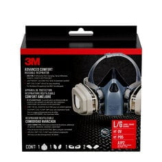 3Mâ„¢ Professional Paint Respirator 7513PA1-A-PS, Large, 1/pk, 4 pks/cs (Case of 4) SKU 7100115657