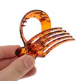 thumbnail image 5 of Ofertas Únicas 1 Pc Elegante Clip de Pelo Redondo Hueco Clip de Peinado Marrón Oscuro, 5 of 5