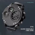 thumbnail image 3 of Reloj Impermeable De Cuarzo Oulm Two Time Zone Color Del Fondo Azul, 3 of 5