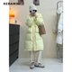 thumbnail image 5 of Parkas extra largas con capucha y manga larga de color liso para mujer, abrigo cálido de invierno 2023, talla grande, con botonadura sencilla, 5 of 6