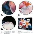 thumbnail image 3 of Designart "Paradise of Plumeria Flowers III" Floral Floater Framed Wall Decor, 3 of 7