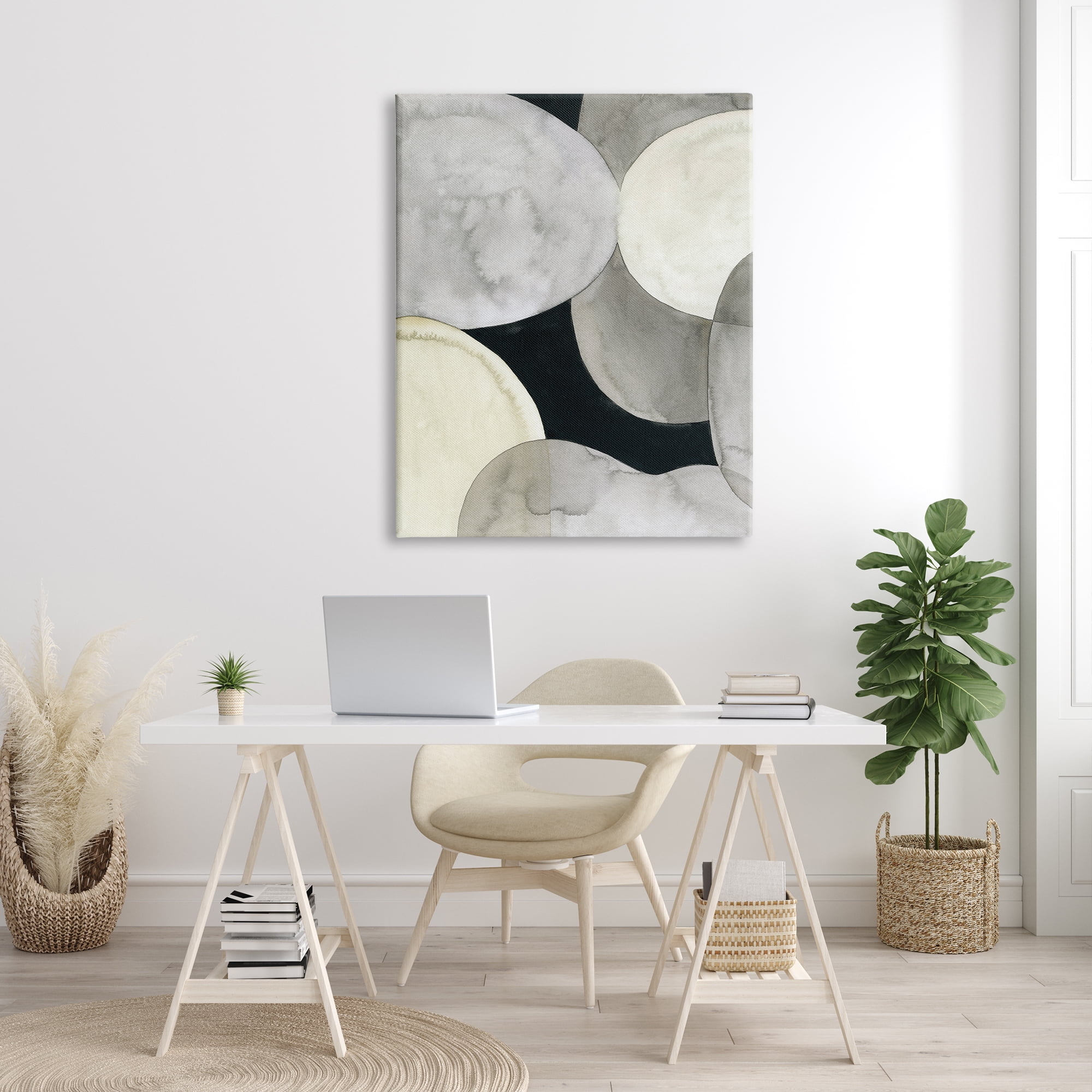 Stupell Industries Collage of Circular Shapes Opaque Layered Arrangement, 36 x 48, Design by Vision Studio