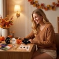 thumbnail image 5 of Halloween 3D Beaded Animal DIY Kit Spooky Ghost Pumpkin Bat Cat Beading Craft Set Home Decor Halloween Gifts, 5 of 6