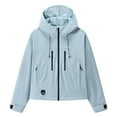 thumbnail image 2 of Women's Lightweight Jacket Casual Thin Breathable Solid Color Summer Sunscreen Outerwear Coat, 2 of 3
