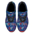 thumbnail image 2 of Happy Memorial Day Shoes Sneakers for Women Men Black Size 13, 2 of 7