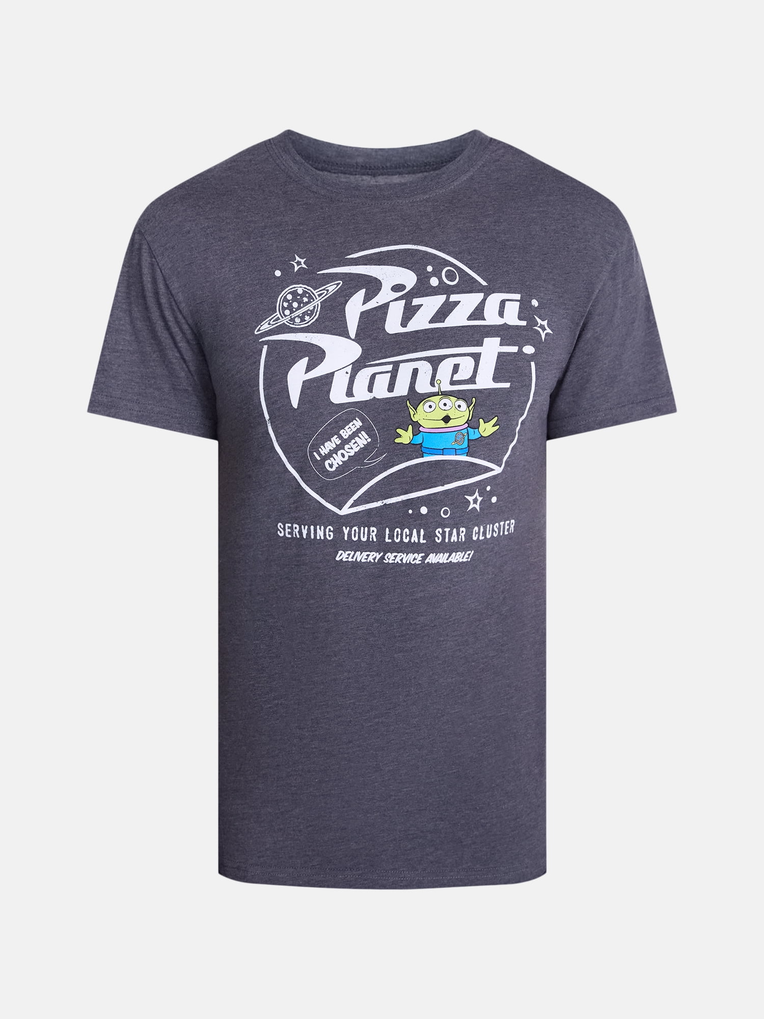 Toy Story Pizza Planet Men’s Graphic Tee with Short Sleeves, Sizes S-XXL