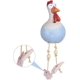 thumbnail image 3 of Decoración de gallina para jardín, decoración de jardín, decoración de pollo, resistente a la intemperie, estatua de granja, balcón, sala de estar TUNC Sencillez, 3 of 5