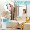thumbnail image 6 of 8,000 BTU Portable Air Conditioner – 3-in-1 AC Unit with Fan & Dehumidifier, Remote, 24H Timer, Window Kit, Quiet Cooling for Rooms up to 350 Sq.Ft, Bedroom, Home Office, Living Room, 6 of 7