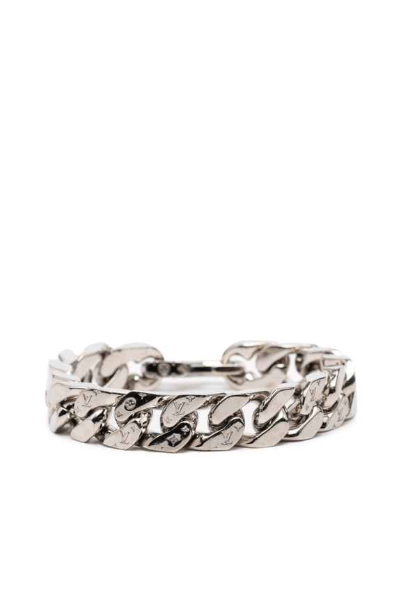 Pre-Owned Louis Vuitton LV Chain Link Bracelet #L M69989 Silver Metal Women's LOUIS... (Good)