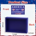 thumbnail image 3 of USA 250th Anniversary Wooden Sign Table Decor 7x4.7 inch, Patriotic Map 250 Years of Freedom Wooden Indoor Home Decoration ,4th of July Decor, 3 of 7