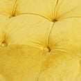 thumbnail image 5 of Modern Yellow Velvet Side Table - Blends Function And Aesthetics Foot Stool With Concealed Compartment Practical Stylish, 5 of 7
