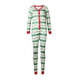thumbnail image 2 of Ensemble de Pyjamas de Noël Assortis pour la Famille Femmes Enfants Grenouillères à Rayures Vertes Vêtements de Nuit de Noël Pyjamas PJs, 2 of 2