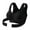 Black, variant on Front Closure Back Support Bra for Women Plus Size, Breathable Posture Correction Bra with X Shaped Back, Wireless Support Bra for Seniors Full Coverage, Black,XL
