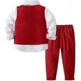 thumbnail image 2 of Lycody Boys' 4-Piece Formal Suit Set Dress Shirt Vest Pants and Tie Wedding Birthday Party Suit, 2 of 5