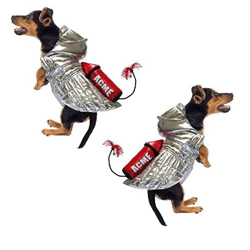 Dog Costume ACME ROCKET SILVER SPACE DOG COSTUMES Roadrunner