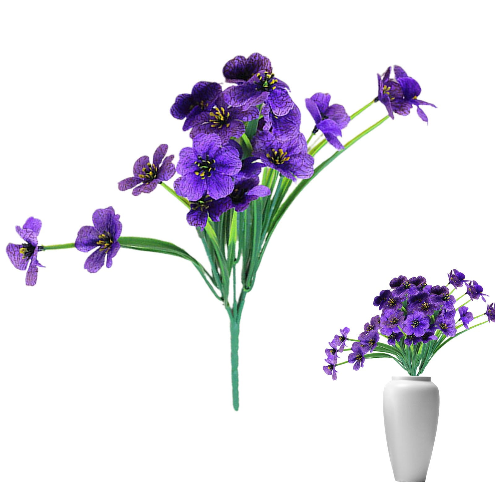 HCTSHG A Bunch Of Artificial Flowers Is Used for Outdoor Decoration Artificial Flowers Artificial Plants Colorful Daisies Flowers Are Realistic for Outside Indoor Yard Home Patio Decor