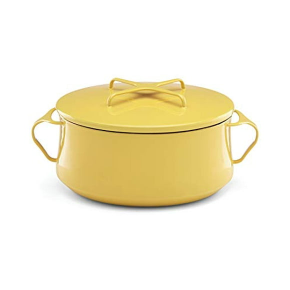 DANSK Yellow Kobenstyle 4 Qt. Casserole, 6.3 LB