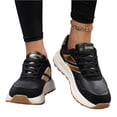 thumbnail image 2 of Sneakers for Women Genuine Leather Suede Patchwork Casual Lace Up Non-Slip Walking Shoes Comfortable Tennis Running Shoes Womens Fashion Sneakers, 2 of 5