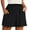 Black, variant on SOFTCCLO Shorts for Women Solid Color Pocket Wide Leg Shorts Beach Summer Loose Sports Hot Pants Womens Shorts Black L
