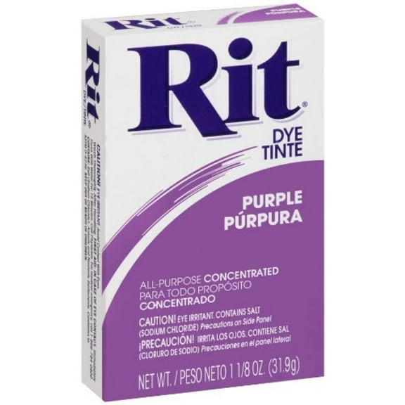 Rit All-Purpose Powder Dye, Purple, 1.125 oz (3 pack)
