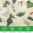 thumbnail image 4 of Gogreen King Duvet Cover Floral, Soft & Breathable Microfiber 3 Pieces King Bedding Sets, Pattern King Comfy Duvet Cover, with Zipper Closure (Christmas Deer, King), 4 of 8