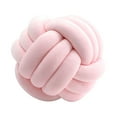 thumbnail image 3 of Nudo Almohada Bola Gruesa Cómoda Almohadas Anudadas Para Sala De Estar Hogar Sofá Rosa Claro, 3 of 8