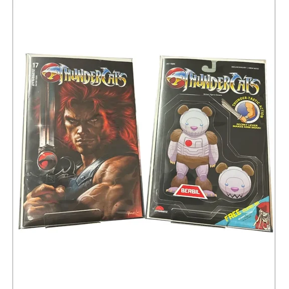 BSM Collectibles Offers : Comic Book Combo - THUNDERCATS #17 CVR F DREW MOSS ACTION FIGURE VARIANT & CVR A LUCIO PARRILLO