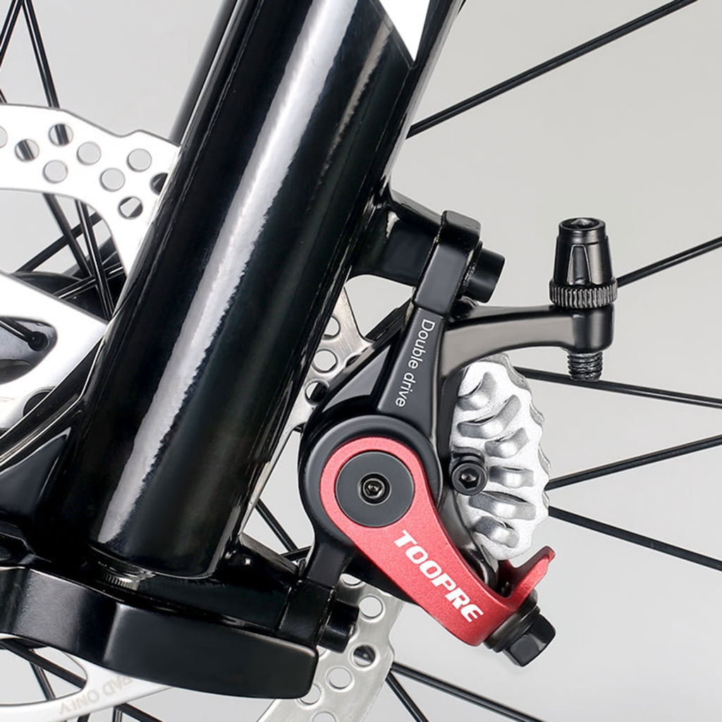 AOOOWER Bicycles Mechanical Disc Brake Heat Dissipation Aluminum Alloy Double Piston Caliper Electric Bicycles Bilateral Brakes