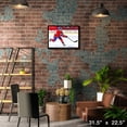 thumbnail image 3 of Frameworth Nick Suzuki 20x29 Toile Encadré Canadiens Rouge, 3 of 4