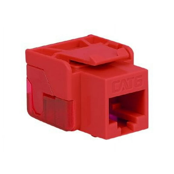 ICC IC1078L6RD Cat 6 Ez Modular Connector- Red