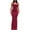 Wine, variant on Karight Women Summer Spaghetti Strap Square Neck Sleeveless Tight Fitted Long Bodycon Maxi Dress Bodycon Sundress